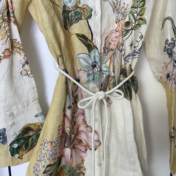 Alemais Orlander Mini Dress in FLORAL PRINT - Picture 9 of 15